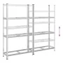Estantería de 3 capas para neumáticos 2 uds plata 110x40x200 cm by , Industrial shelving - Ref: Foro24-4016971, Price: 88,48 ...