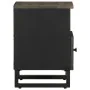 Mesita de noche de madera maciza de mango negra 40x33x46 cm de , Mesitas de noche - Ref: Foro24-4017690, Precio: 61,75 €, Des...