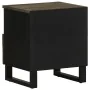 Mesita de noche de madera maciza de mango negra 40x33x46 cm de , Mesitas de noche - Ref: Foro24-4017690, Precio: 61,75 €, Des...