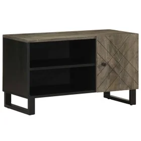 Mueble de TV madera maciza de mango negro 80x33x46 cm von , CD- und DVD-Speicher - Ref: Foro24-4017699, Preis: 74,98 €, Rabat...