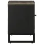 Mueble de TV madera maciza de mango negro 80x33x46 cm by , CD and DVD storage - Ref: Foro24-4017699, Price: 74,98 €, Discount: %