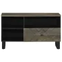 Mueble de TV madera maciza de mango negro 80x33x46 cm von , CD- und DVD-Speicher - Ref: Foro24-4017701, Preis: 85,50 €, Rabat...