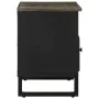 Mueble de TV madera maciza de mango negro 80x33x46 cm von , CD- und DVD-Speicher - Ref: Foro24-4017701, Preis: 85,50 €, Rabat...