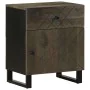 Mesita de noche madera maciza de mango negra 50x33x60 cm von , Nachttische - Ref: Foro24-4017692, Preis: 79,17 €, Rabatt: %