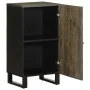 Aparador negro 40x33x75 cm madera maciza mango von , CD- und DVD-Speicher - Ref: Foro24-4017708, Preis: 69,42 €, Rabatt: %