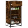 Zapatero madera contrachapada roble ahumado 48x38x97,5 cm de , Zapateros y organizadores de calzado - Ref: Foro24-849211, Pre...