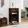 Zapatero madera contrachapada roble ahumado 48x38x97,5 cm de , Zapateros y organizadores de calzado - Ref: Foro24-849211, Pre...