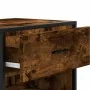 Zapatero madera contrachapada roble ahumado 48x38x97,5 cm de , Zapateros y organizadores de calzado - Ref: Foro24-849211, Pre...