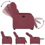 Sillón eléctrico reclinable elevable de tela rojo tinto von , Sessel - Ref: Foro24-3302995, Preis: 315,56 €, Rabatt: %