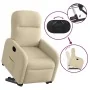 Sillón eléctrico reclinable elevable de tela color crema de , Sillones - Ref: Foro24-3303000, Precio: 316,34 €, Descuento: %