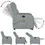 Sillón de masaje eléctrico reclinable elevable tela gris claro de , Sillones - Ref: Foro24-3303002, Precio: 334,77 €, Descuen...
