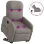 Sillón de masaje eléctrico reclinable elevable tela taupé von , Sessel - Ref: Foro24-3303009, Preis: 348,18 €, Rabatt: %