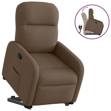 Sillón reclinable elevable de tela marrón von , Sessel - Ref: Foro24-3302976, Preis: 264,37 €, Rabatt: %