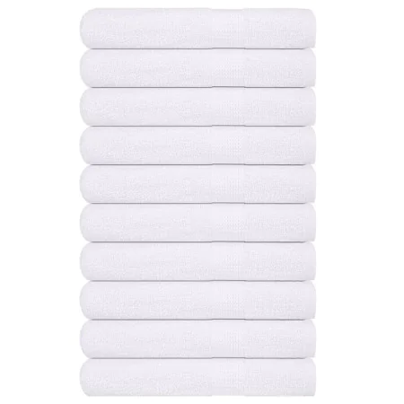 Toallas 10 uds 100% algodón blanco 100x200 cm 600 gsm de , Toallas - Ref: Foro24-136667, Precio: 161,68 €, Descuento: %