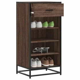 Zapatero madera contrachapada roble marrón 48x38x97,5 cm by , Shoe racks and shoe organizers - Ref: Foro24-849213, Price: 74,...