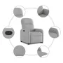 Sillón reclinable elevable de tela gris nube by , Armchairs - Ref: Foro24-3302981, Price: 265,91 €, Discount: %