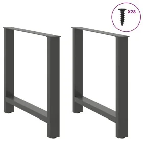 Patas de mesa de centro antracita 2 uds 70x(72-73) cm acero by , Table legs - Ref: Foro24-4013310, Price: 92,99 €, Discount: %