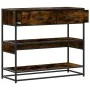 Mesa consola de madera de ingeniería roble ahumado 90x35x80 cm by , Side tables - Ref: Foro24-849181, Price: 80,76 €, Discoun...