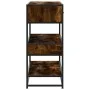 Mesa consola de madera de ingeniería roble ahumado 90x35x80 cm by , Side tables - Ref: Foro24-849181, Price: 80,76 €, Discoun...