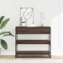 Mesa consola madera de ingeniería marrón roble 90x35x80 cm by , Side tables - Ref: Foro24-849183, Price: 85,86 €, Discount: %