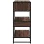 Mesa consola madera de ingeniería marrón roble 90x35x80 cm by , Side tables - Ref: Foro24-849183, Price: 85,86 €, Discount: %