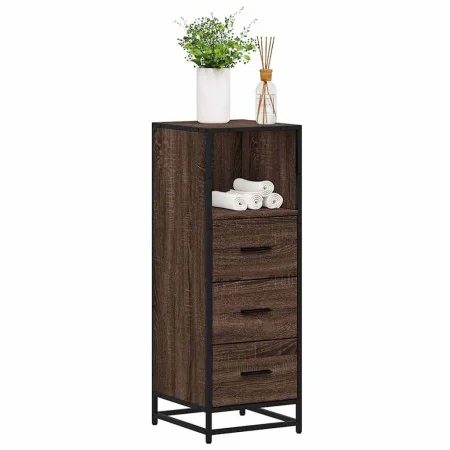 Armario de baño madera contrachapada roble marrón 35x37,5x100cm by , Bathroom furniture - Ref: Foro24-849253, Price: 93,39 €,...