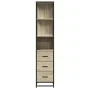 Armario de baño madera contrachapada roble sonoma 35x37,5x166cm de , Muebles de baño - Ref: Foro24-849245, Precio: 108,95 €, ...