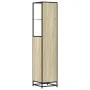 Armario de baño madera contrachapada roble sonoma 35x37,5x166cm de , Muebles de baño - Ref: Foro24-849245, Precio: 108,95 €, ...