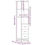 Armario de baño madera contrachapada roble sonoma 35x37,5x166cm de , Muebles de baño - Ref: Foro24-849245, Precio: 108,95 €, ...