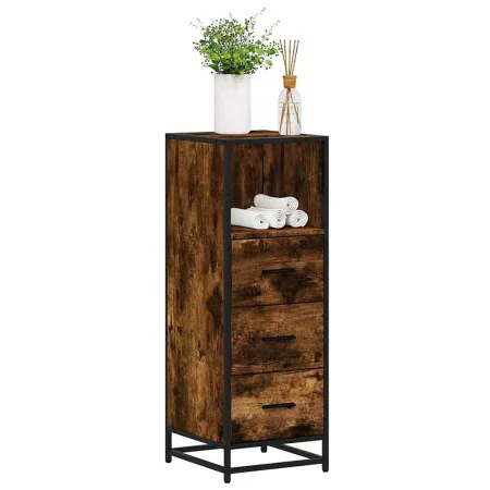 Armario baño madera contrachapada roble ahumado 35x37,5x100 cm by , Bathroom furniture - Ref: Foro24-849251, Price: 89,38 €, ...