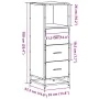 Armario baño madera contrachapada roble ahumado 35x37,5x100 cm by , Bathroom furniture - Ref: Foro24-849251, Price: 89,38 €, ...