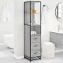 Armario de baño madera contrachapada gris sonoma 35x37,5x166 cm by , Bathroom furniture - Ref: Foro24-849247, Price: 112,08 €...