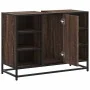 Armario lavabo baño madera ingeniería roble marrón 80x33x60 cm von , Badezimmermöbel - Ref: Foro24-849293, Preis: 78,60 €, Ra...