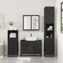 Armario de lavabo de baño madera ingeniería negro 80x33x60 cm by , Bathroom furniture - Ref: Foro24-849279, Price: 120,08 €, ...