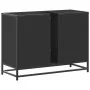 Armario de lavabo de baño madera ingeniería negro 80x33x60 cm by , Bathroom furniture - Ref: Foro24-849279, Price: 120,08 €, ...