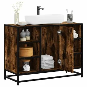 Armario lavabo baño madera ingeniería roble ahumado 80x33x60 cm von , Badezimmermöbel - Ref: Foro24-849291, Preis: 73,52 €, R...