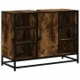 Armario lavabo baño madera ingeniería roble ahumado 80x33x60 cm by , Bathroom furniture - Ref: Foro24-849291, Price: 73,52 €,...