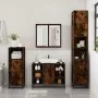 Armario lavabo baño madera ingeniería roble ahumado 80x33x60 cm by , Bathroom furniture - Ref: Foro24-849291, Price: 73,52 €,...