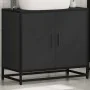Mueble baño para lavabo madera ingeniería negro 65 x 33 x 60 cm by , Bathroom furniture - Ref: Foro24-849264, Price: 69,88 €,...