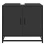 Mueble baño para lavabo madera ingeniería negro 65 x 33 x 60 cm by , Bathroom furniture - Ref: Foro24-849264, Price: 69,88 €,...