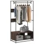 Armario de madera de ingeniería marrón roble 90x50x180 cm von , Kommoden-Organizer und Bar-Kleiderbügel - Ref: Foro24-849298,...