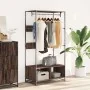 Armario de madera de ingeniería marrón roble 90x50x180 cm von , Kommoden-Organizer und Bar-Kleiderbügel - Ref: Foro24-849298,...