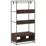 Armario de madera de ingeniería marrón roble 90x50x180 cm von , Kommoden-Organizer und Bar-Kleiderbügel - Ref: Foro24-849298,...