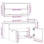 Mueble de baño con espejo de madera antigua madera ingeniería de , Muebles de baño - Ref: Foro24-856381, Precio: 92,35 €, Des...