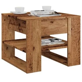 Mesa de centro madera de ingeniería madera antigua 55,5x55x45cm by , Coffee table - Ref: Foro24-856818, Price: 49,44 €, Disco...