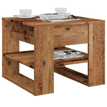 Mesa de centro madera de ingeniería madera antigua 55,5x55x45cm de , Mesas de centro - Ref: Foro24-856818, Precio: 49,43 €, D...