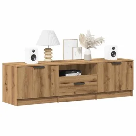 Mueble de TV madera de ingeniería roble artisan 140x35x40 cm von , TV-Möbel - Ref: Foro24-856851, Preis: 111,74 €, Rabatt: %