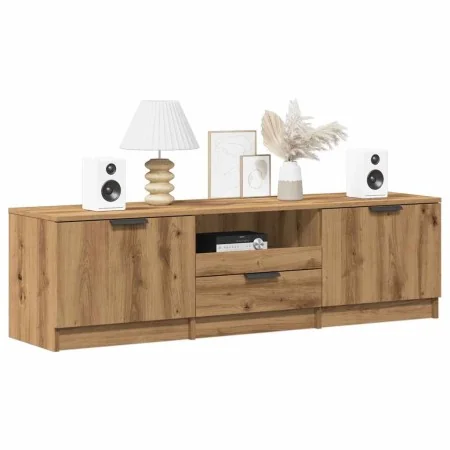 Mueble de TV madera de ingeniería roble artisan 140x35x40 cm by , TV Furniture - Ref: Foro24-856851, Price: 111,74 €, Discoun...