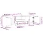 Mueble de TV madera de ingeniería roble artisan 140x35x40 cm by , TV Furniture - Ref: Foro24-856851, Price: 111,74 €, Discoun...