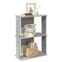 Librería de 3 niveles madera gris hormigón 60x30x80 cm by , Bookcases and shelves - Ref: Foro24-860259, Price: 37,63 €, Disco...